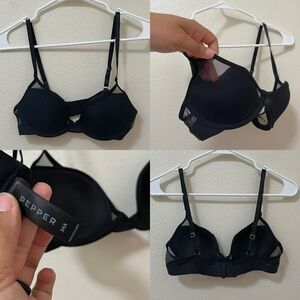 •PEPPER• Mesh All You Bra Black